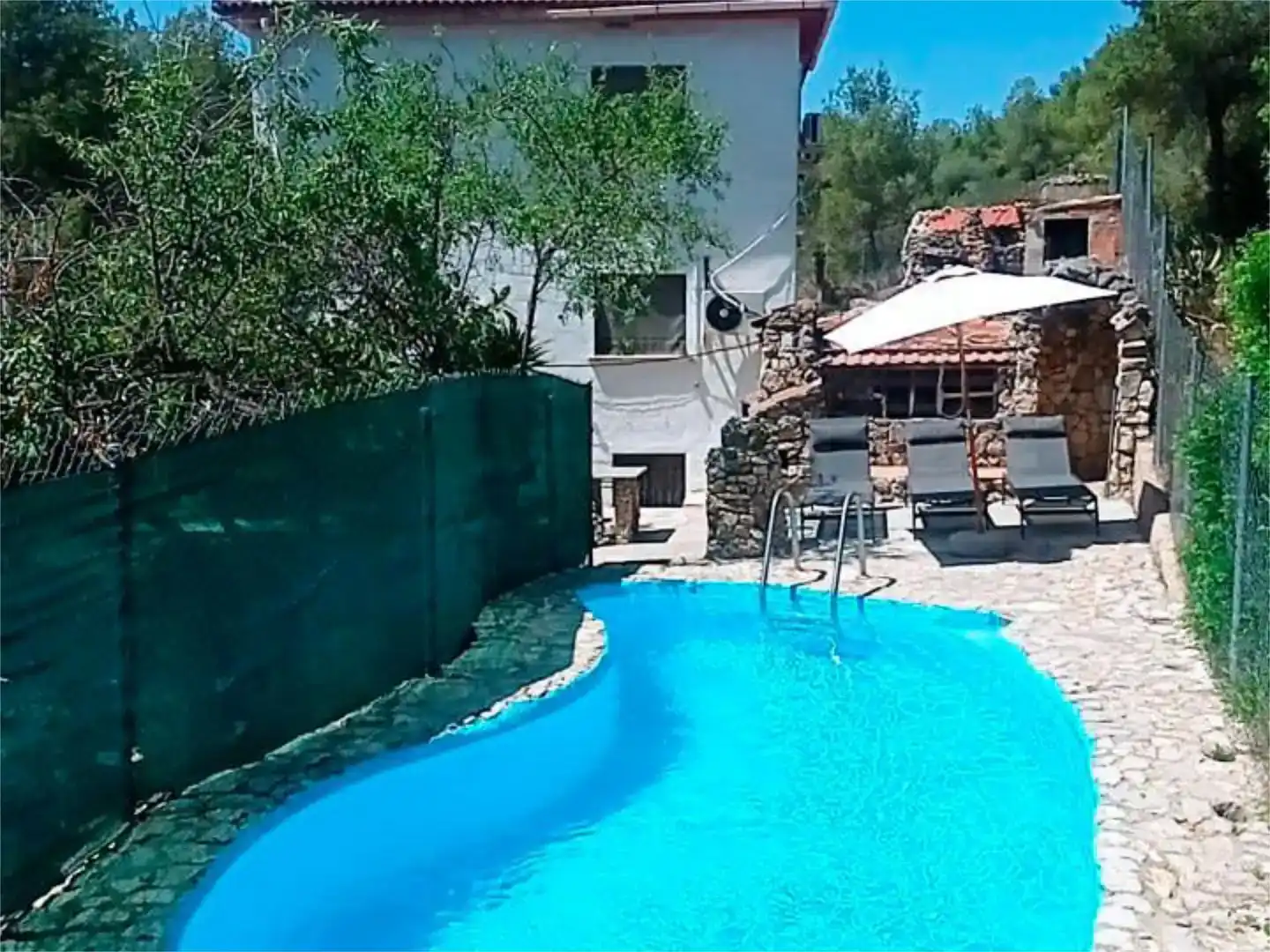 Swimming pool of Houses for rent in Calafell  with Air Conditioner, Private garden and Swimming Pool