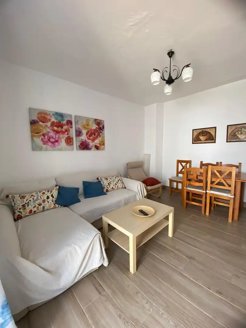 Wohnzimmer von Wohnungen zur Miete in Chiclana de la Frontera mit Privatgarten, Abstellraum und Gemeinschaftspool
