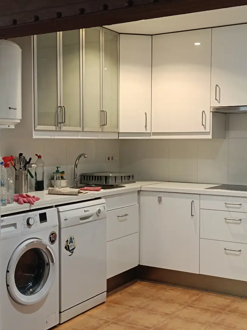 Cocina de Loft de alquiler en Barcelona con Parquet, Amueblado y Horno