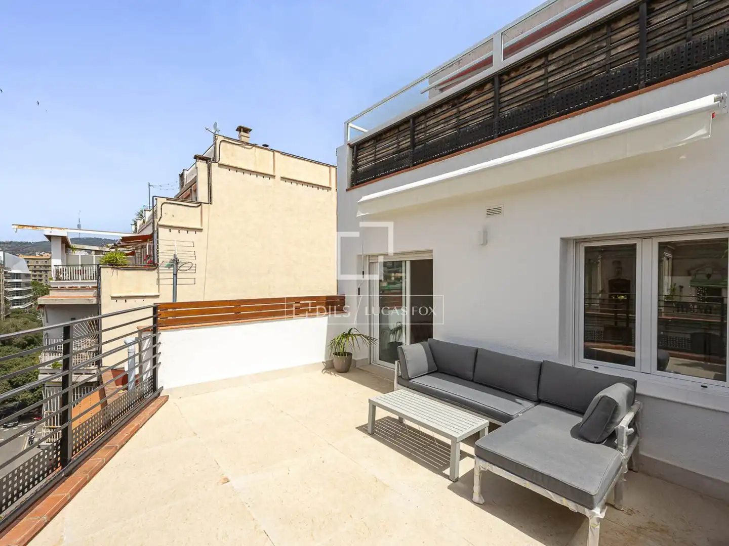 Terrasse von Wohnung zur Miete in Barcelona mit Klimaanlage, Parkett und Terrasse
