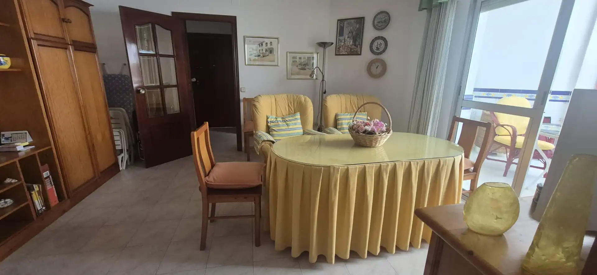 Menjador de Apartament en venda en El Portil amb Terrassa, Moblat i Piscina comunitària