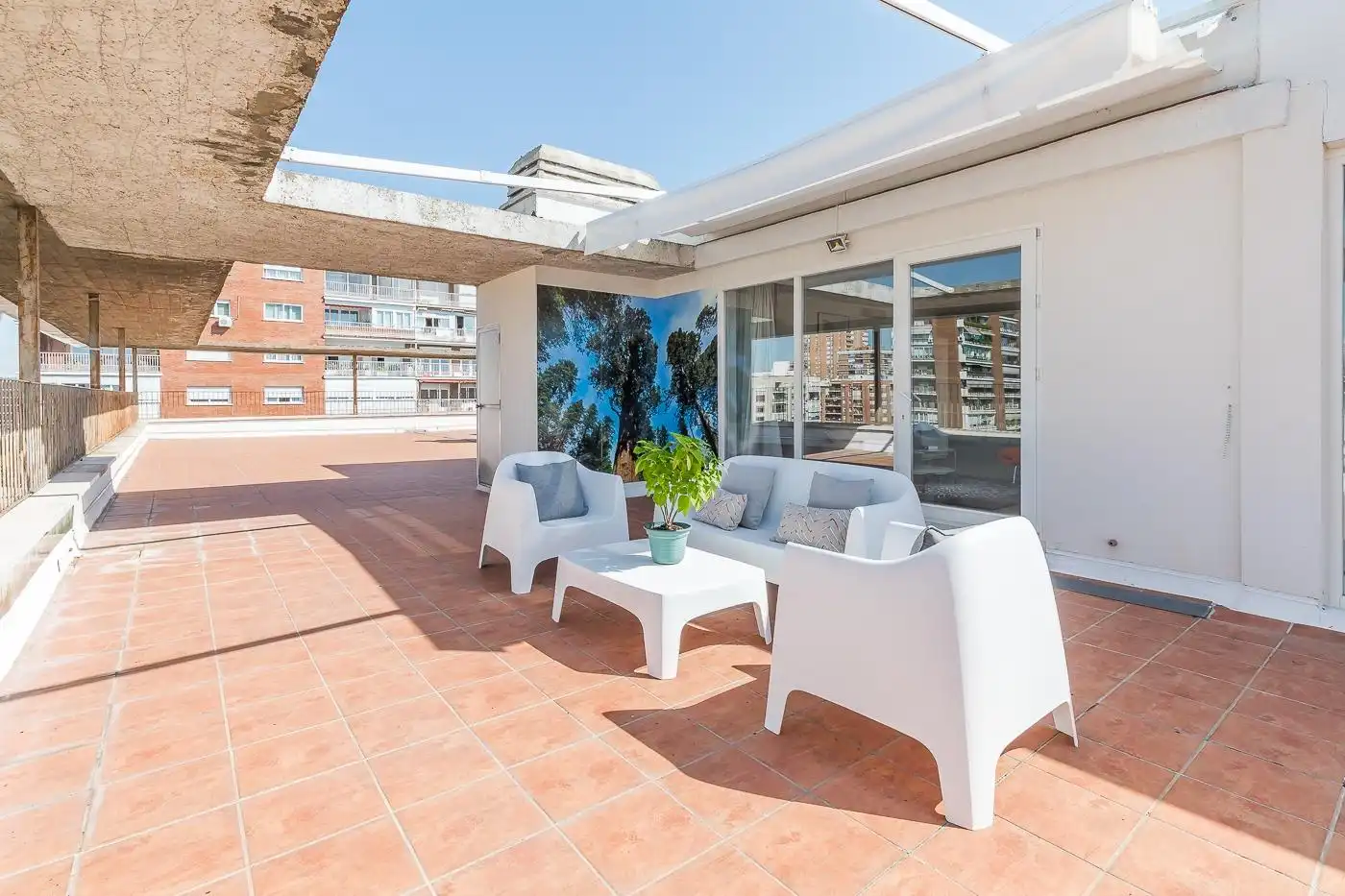 Terraza de Piso de alquiler en Madrid con Aire acondicionado, Calefacción y Terraza