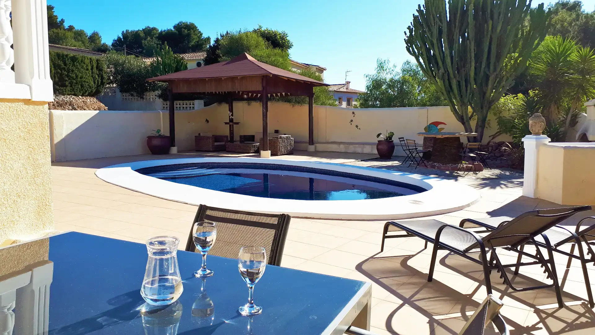 Piscina de Casa o xalet en venda en Benissa amb Aire condicionat, Calefacció i Jardí privat