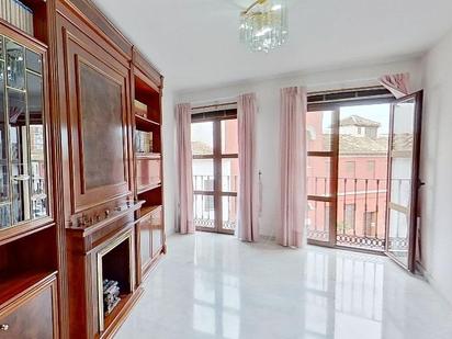 Living room of Flat for sale in Málaga Capital  with Air Conditioner, Parquet flooring and Storage room