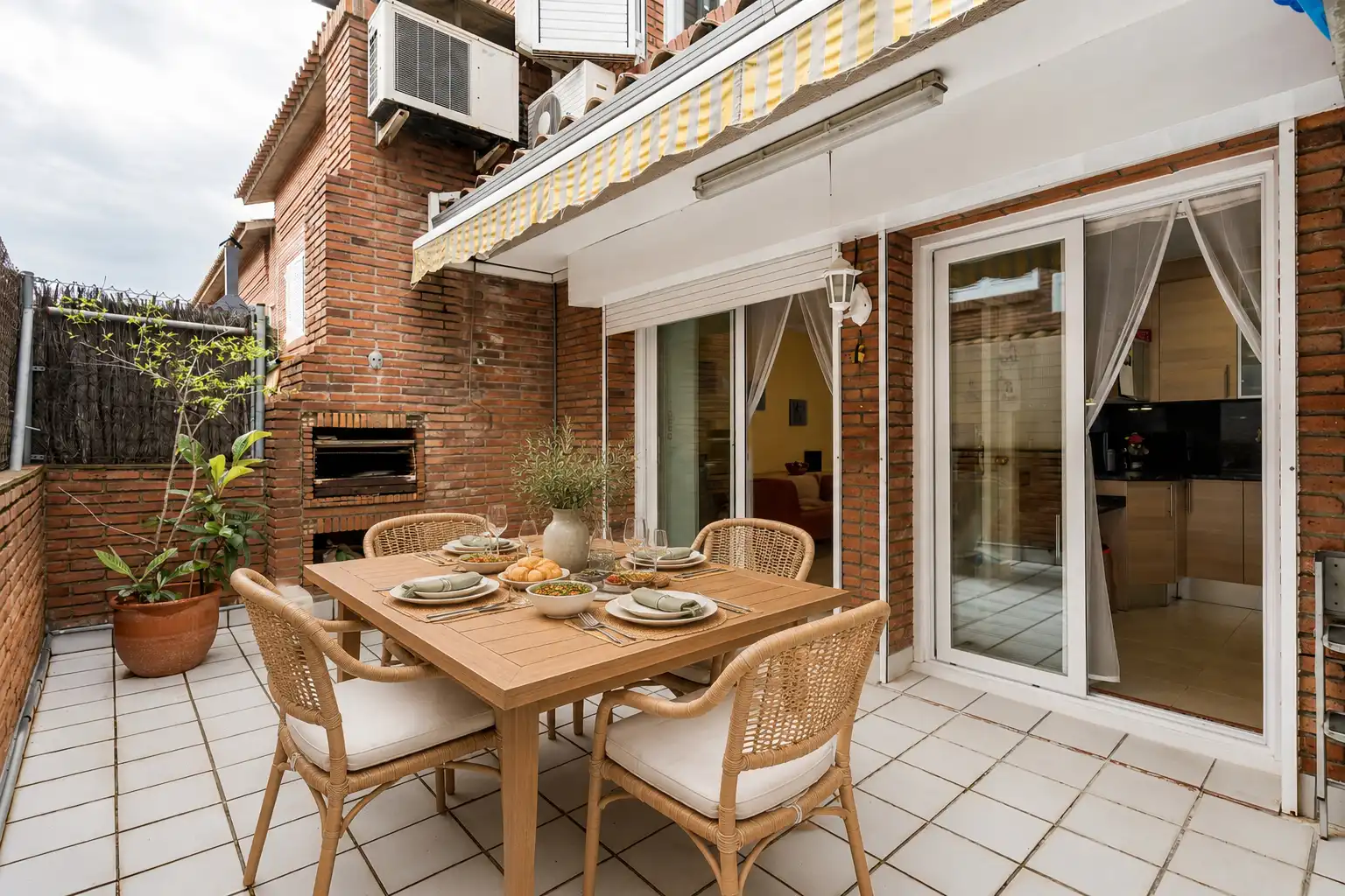 Terrassa de Casa adosada en venda en Premià de Mar amb Aire condicionat, Calefacció i Jardí privat