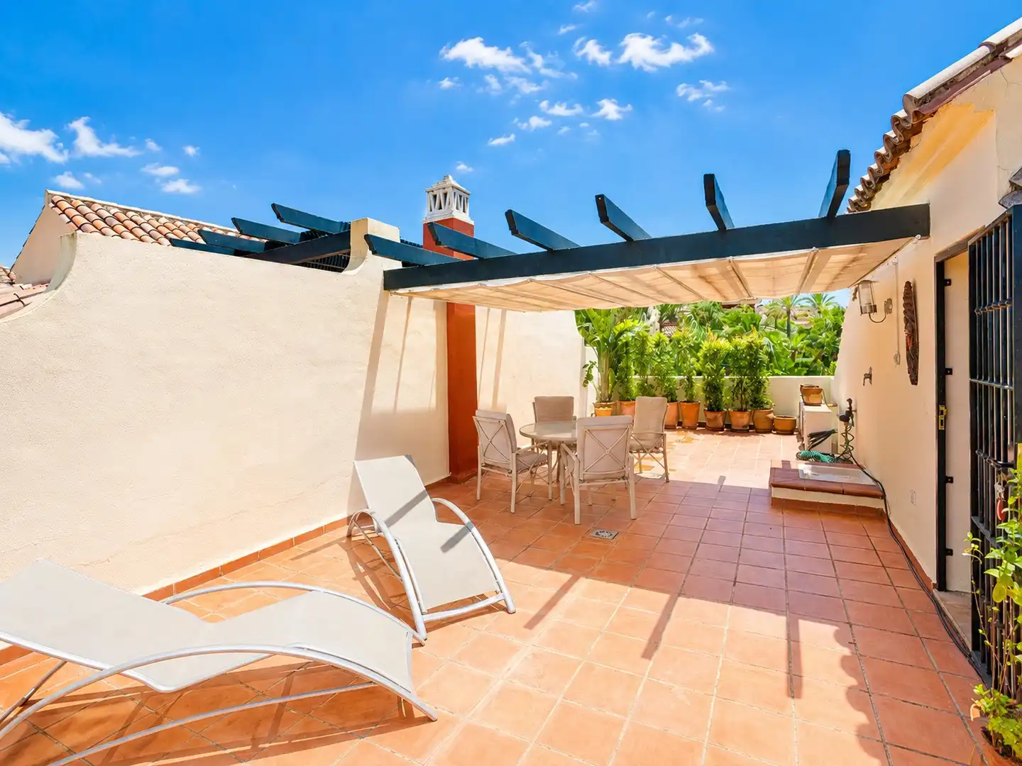 Terrace of Houses for rent in Marbella  with Air Conditioner, Heating and Private garden