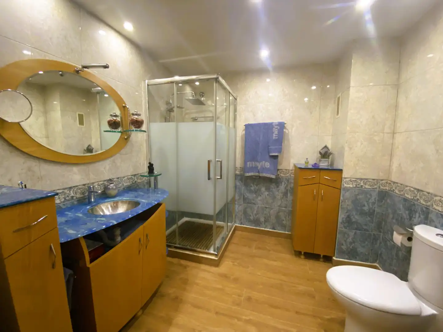 Badezimmer von Dachboden zum Verkauf in Valencia mit Klimaanlage, Heizung und Parkett