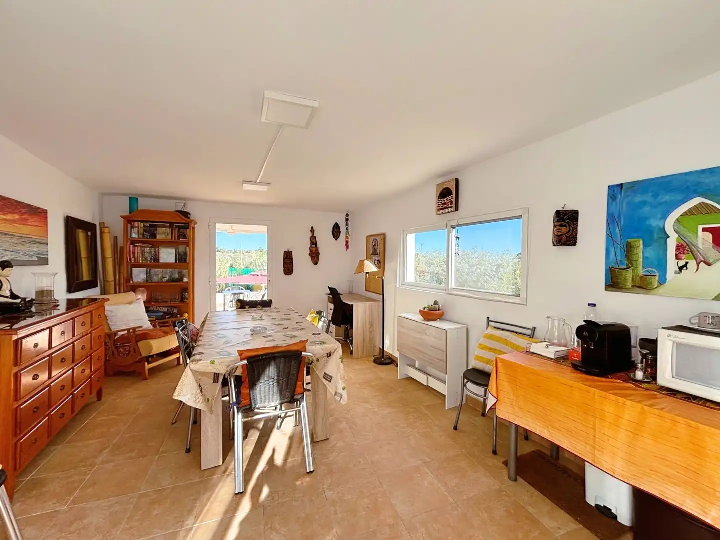Comedor de Casa o chalet en venta en Alicante / Alacant con Aire acondicionado, Jardín privado y Trastero