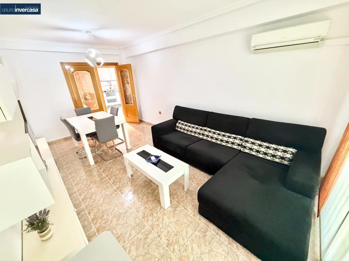 Living room of Flat for rent in Quart de Poblet  with Air Conditioner, Furnished and Balcony