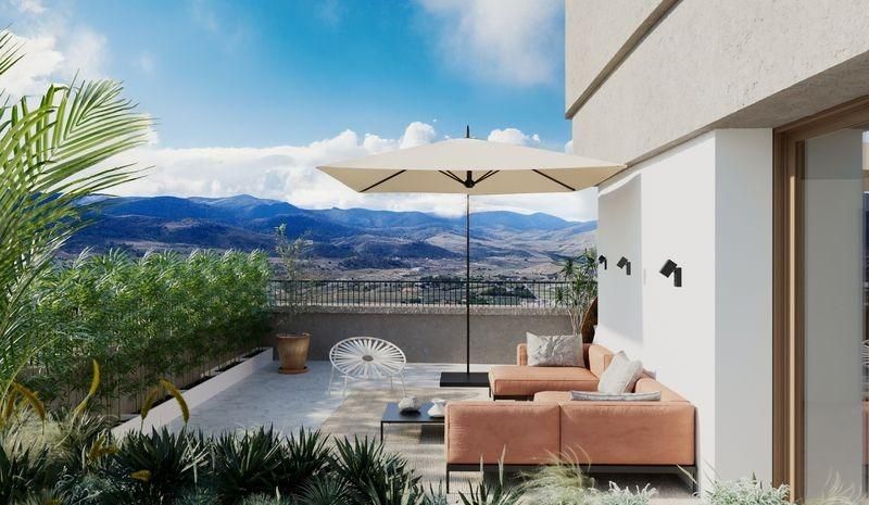 Terrassa de Apartament en venda en Hondón de las Nieves / El Fondó de les Neus amb Jardí privat, Terrassa i Traster