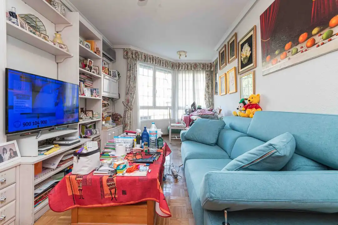 Living room of Flat for sale in Madrid  with Air Conditioner, Heating and Storage room