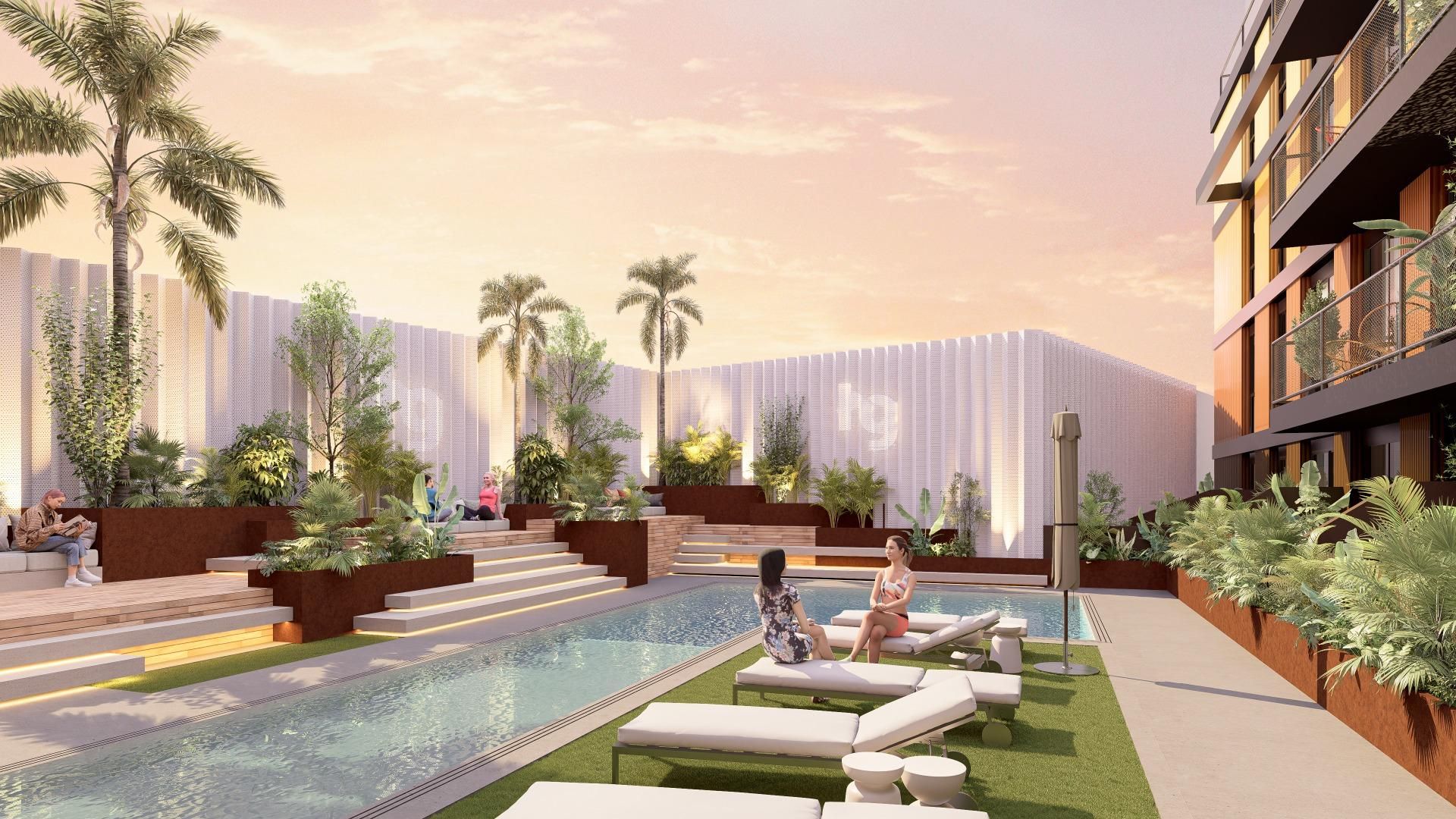 Terrace of Flat for sale in  Murcia Capital  with Air Conditioner, Private garden and Terrace