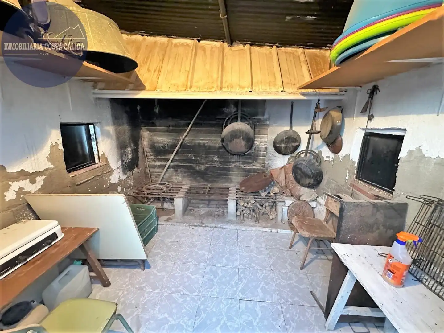 Cuina de Finca rústica en venda en Águilas amb Jardí privat, Terrassa i Traster