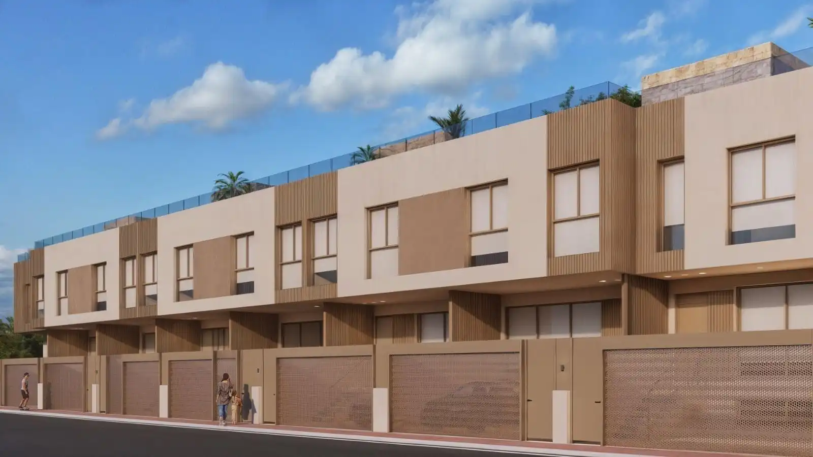 Vista exterior de Casa o xalet en venda en Murcia amb Aire condicionat, Jardí privat i Terrassa