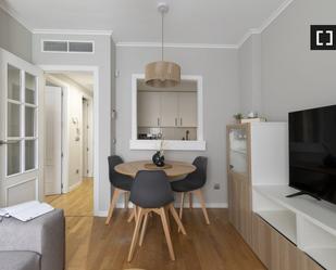 Dining room of Flat to rent in  Madrid Capital  with Air Conditioner, Heating and Pets allowed