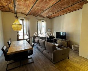 Sala d'estar de Pis de lloguer en Girona Capital amb Aire condicionat, Calefacció i Parquet