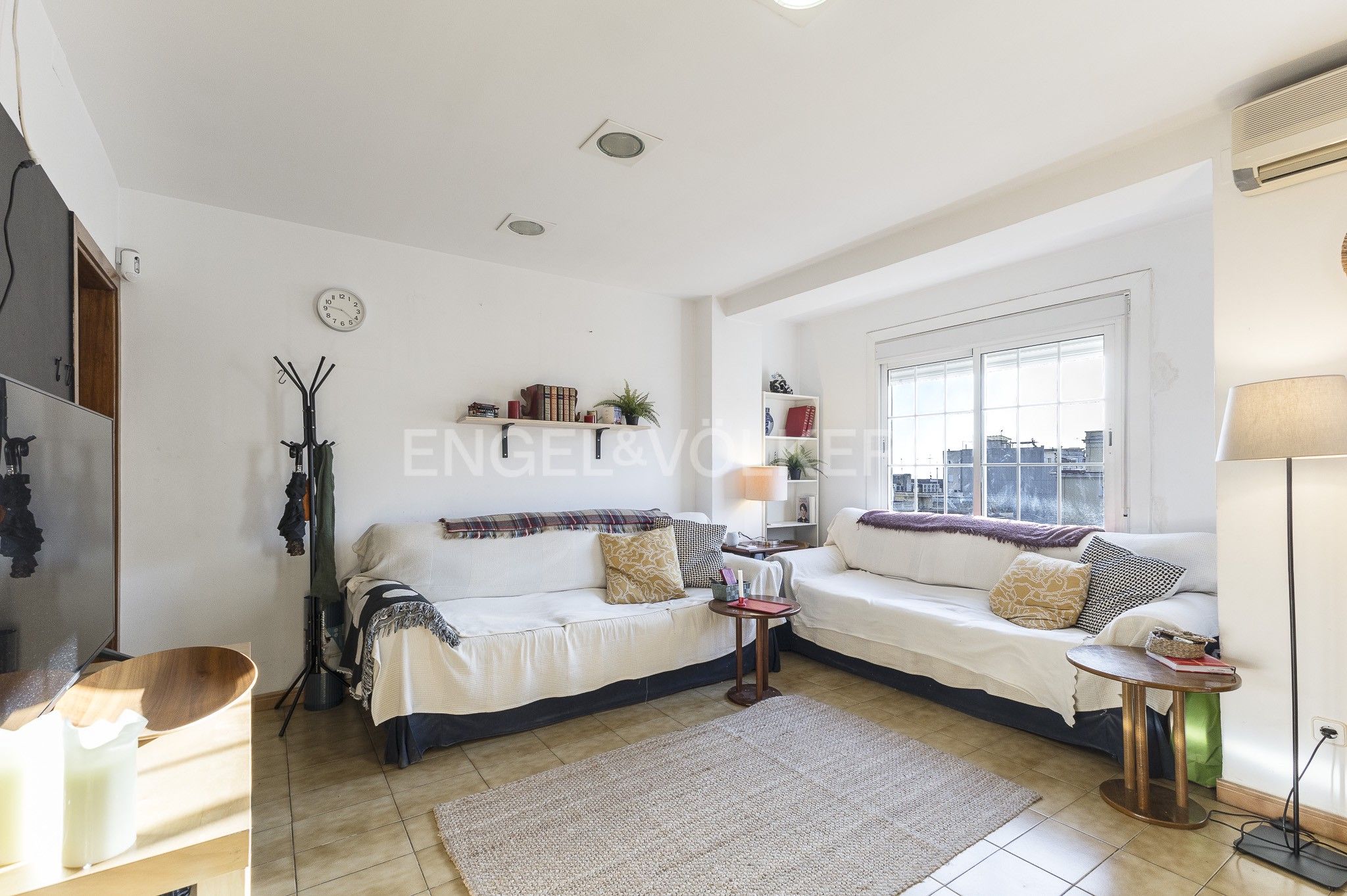 Sala d'estar de Apartament en venda en  Barcelona Capital amb Aire condicionat, Calefacció i Balcó