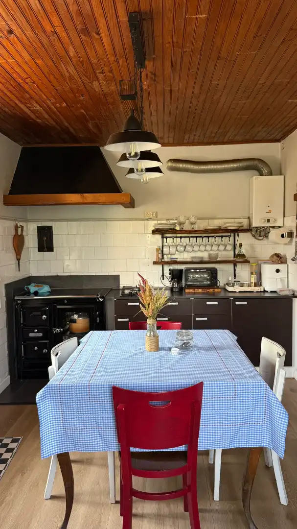 Cocina de Casa o chalet en venta en Cariño con Jardín privado, Amueblado y Horno