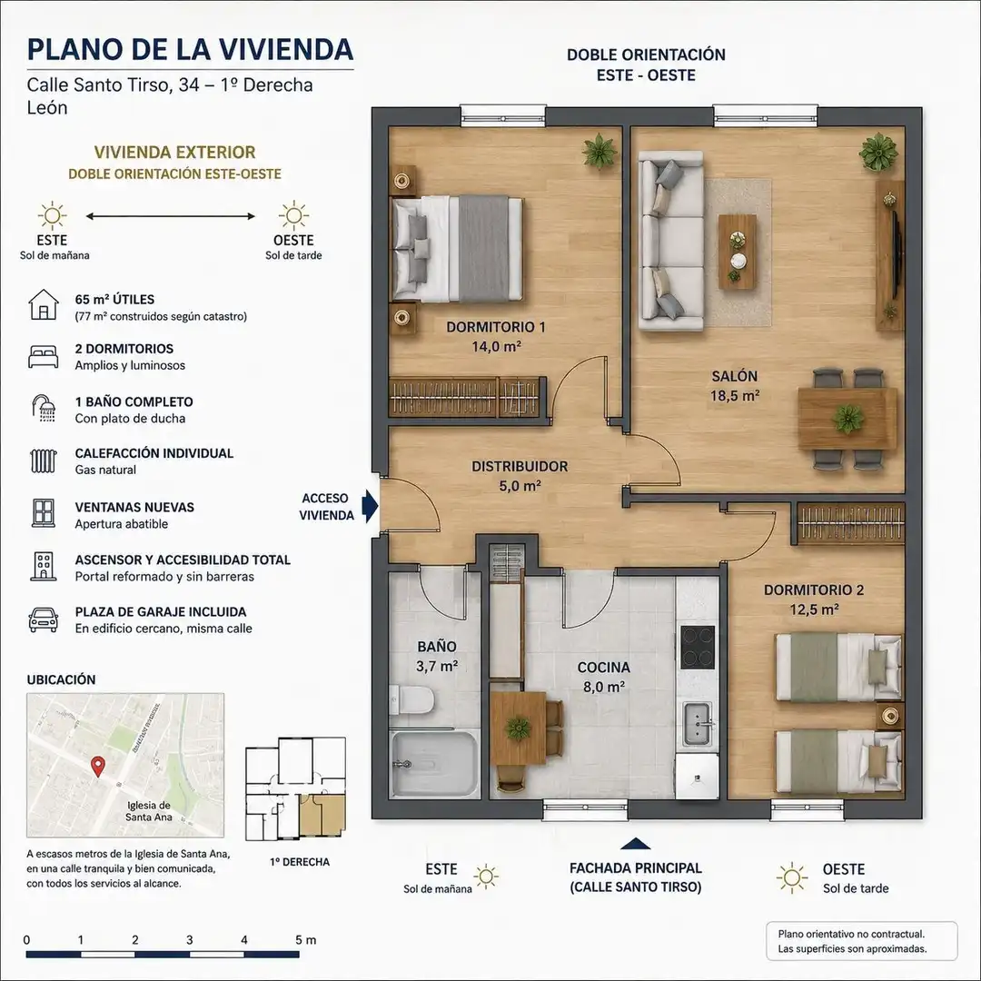 Apartments for sale in León Capital   with Heating and Furnished