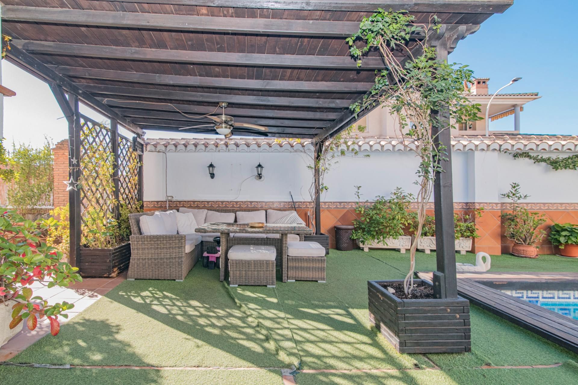 Terraza de Casa o chalet en venta en Maracena con Jardín privado, Terraza y Piscina