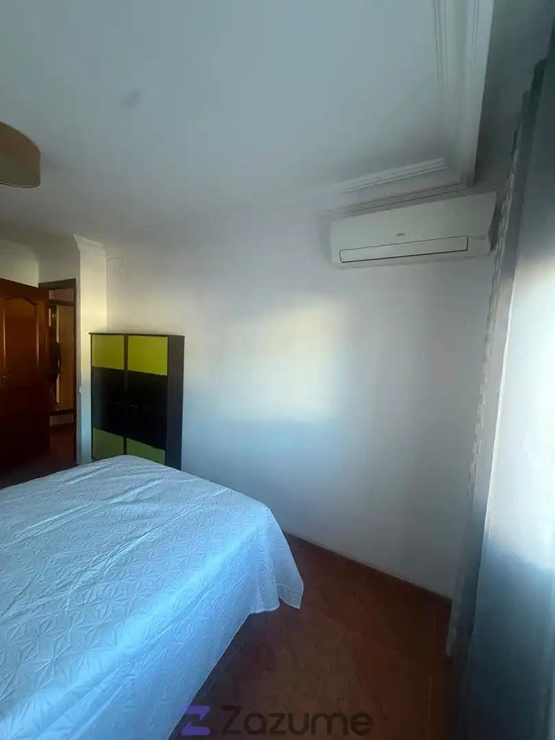 Schlafzimmer von Wohnung zur Miete in Huelva mit Klimaanlage, Möbliert und Ofen
