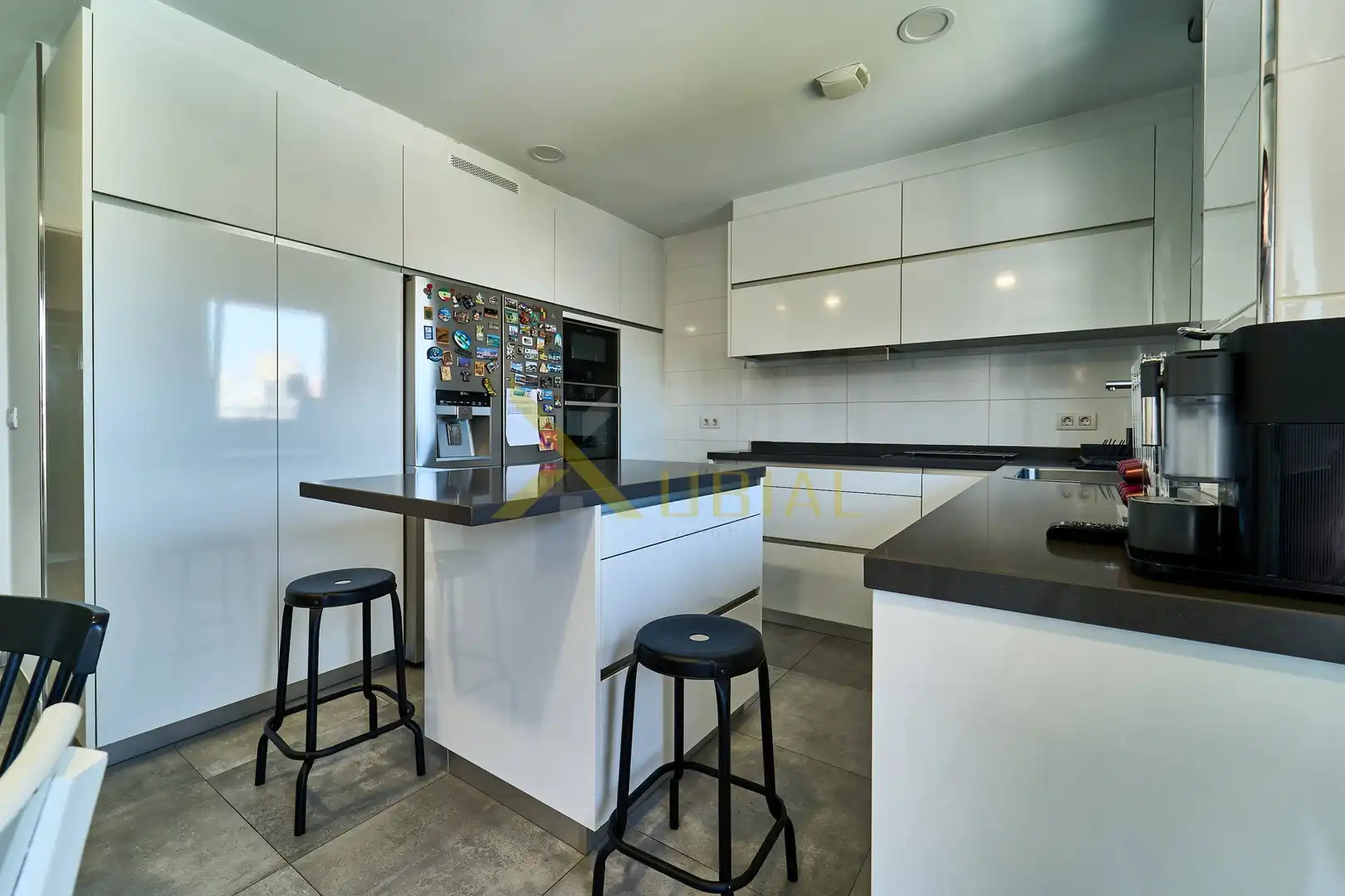 Kitchen of Flat for sale in A Coruña Capital   with Storage room, Furnished and Balcony