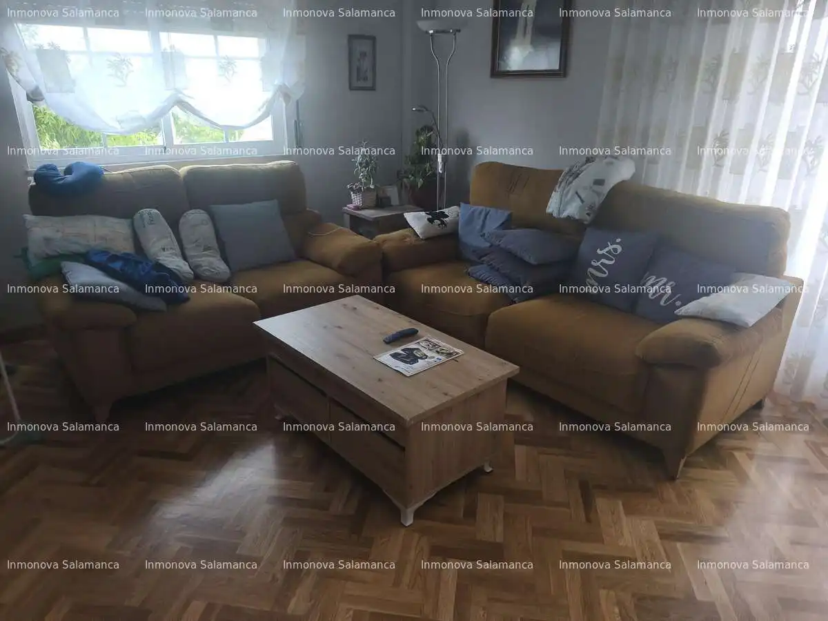 Living room of Flat for share in Salamanca  with Heating, Terrace and Furnished
