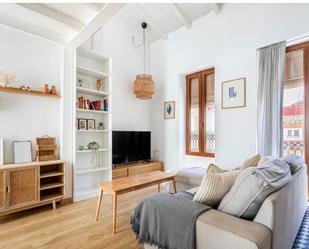 Living room of Attic to rent in  Valencia Capital  with Air Conditioner and Terrace