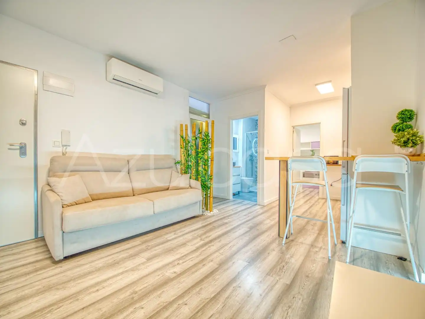 Sala d'estar de Pis en venda en Santa Pola amb Aire condicionat, Parquet i Moblat