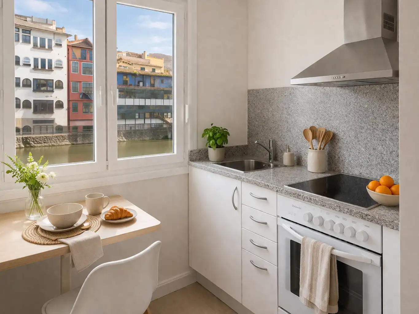 Cocina de Piso en venta en Girona con Terraza