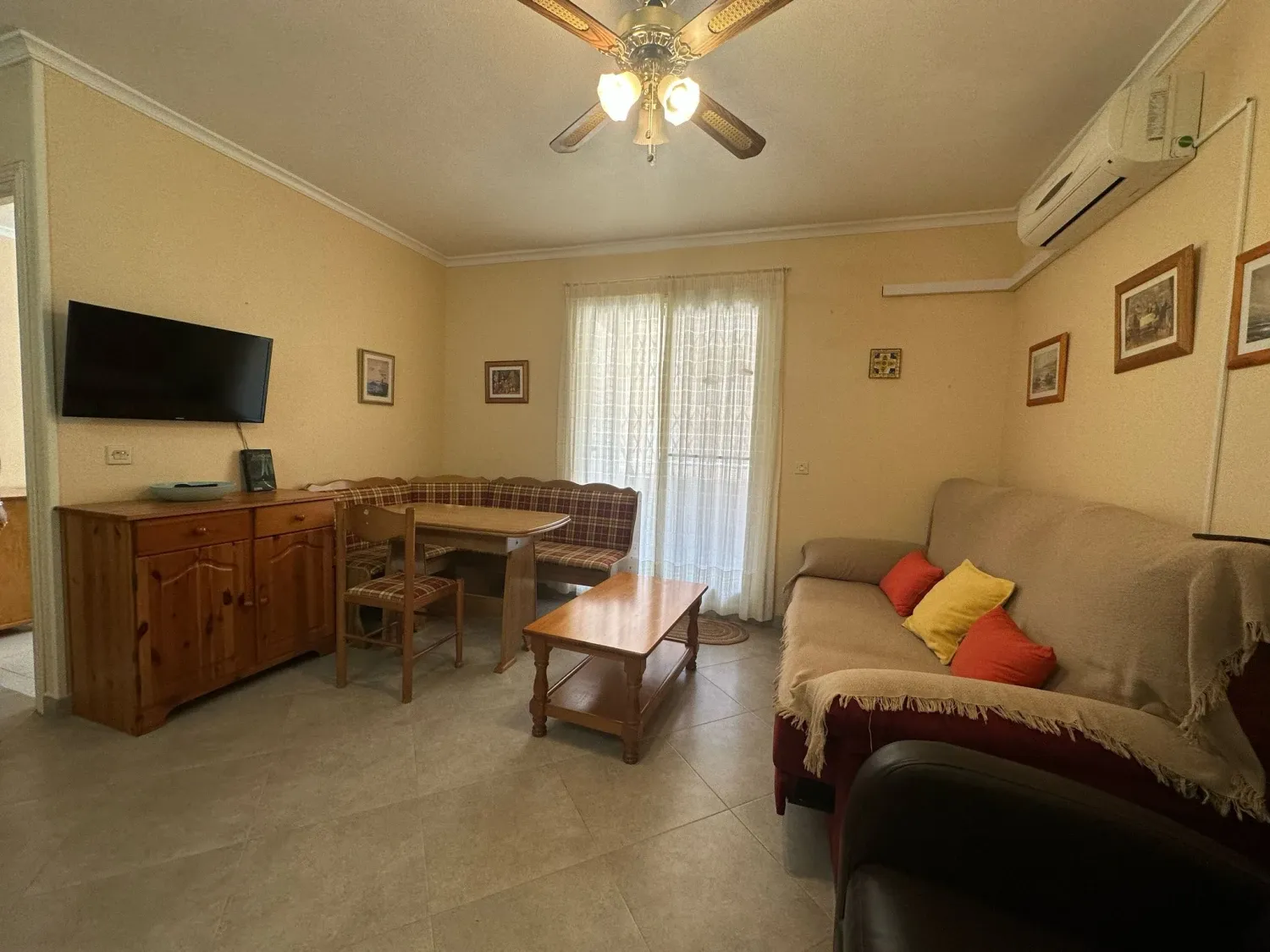 Living room of House or chalet to rent in Mazarrón  with Air Conditioner, Terrace and Furnished