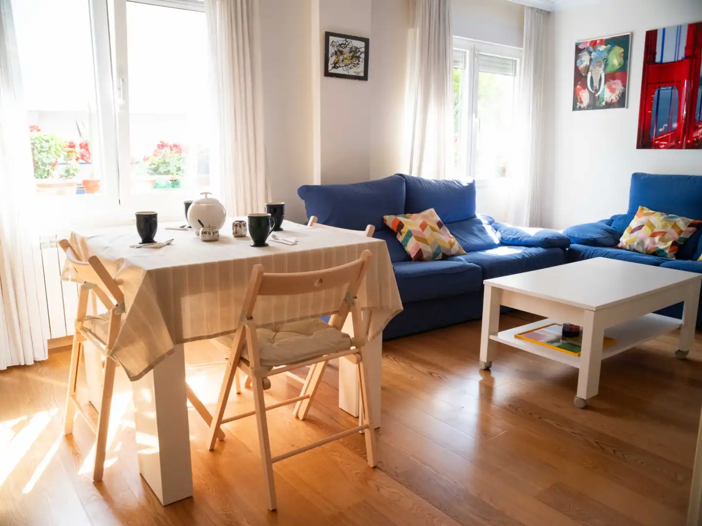 Sala de estar de Piso en venta en Bilbao  con Calefacción y Amueblado