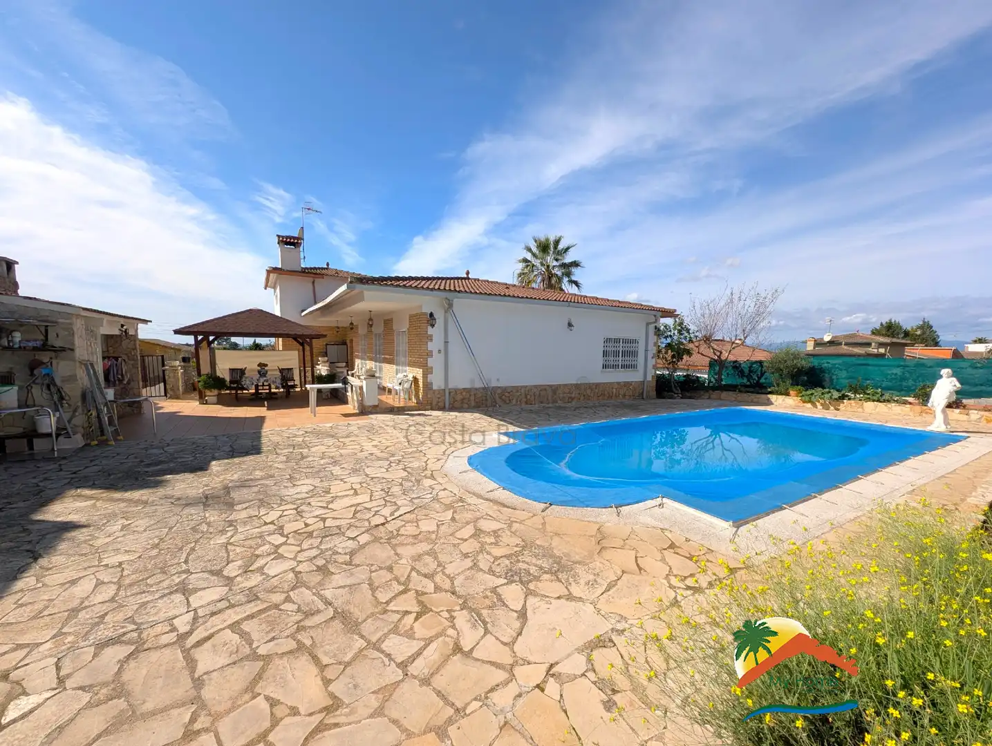 Vista exterior de Casa o xalet en venda en Lloret de Mar amb Calefacció, Jardí privat i Terrassa