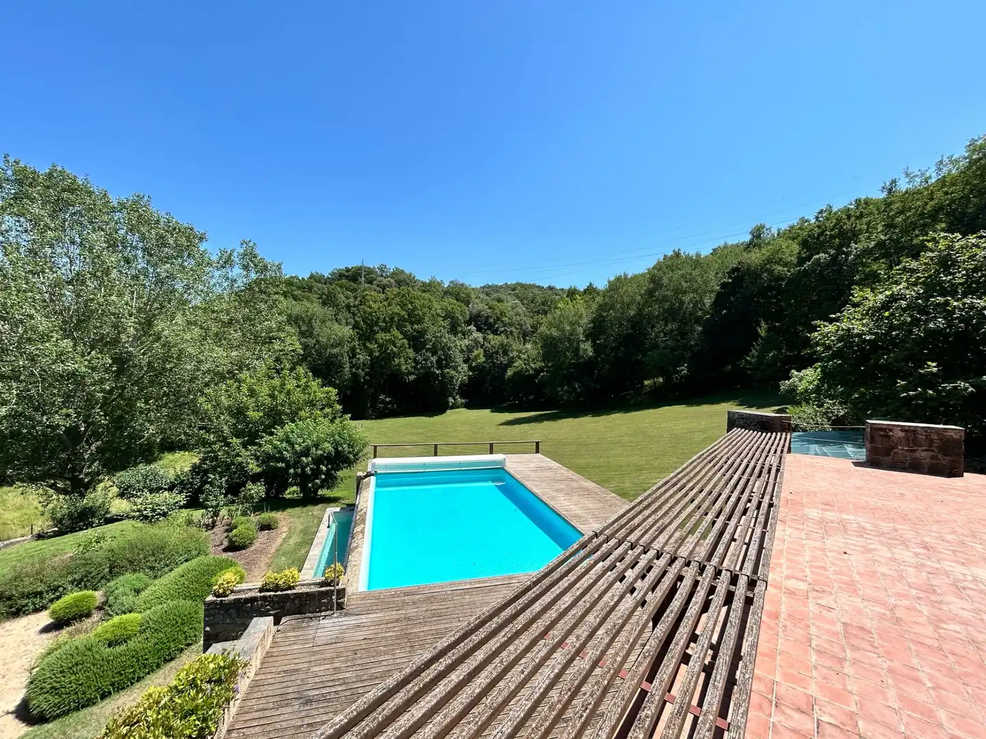 Piscina de Casa o chalet en venta en Sant Joan Les Fonts con Aire acondicionado, Calefacción y Parquet