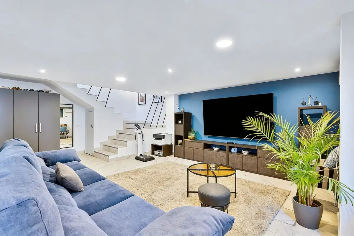 Living room of Houses for sale in Ojén  with Air Conditioner, Private garden and Swimming Pool