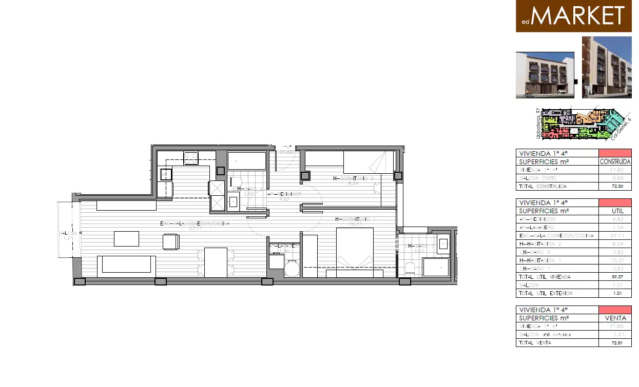 Flat with terrace for sale in Carrer de Cal Gerrer 6