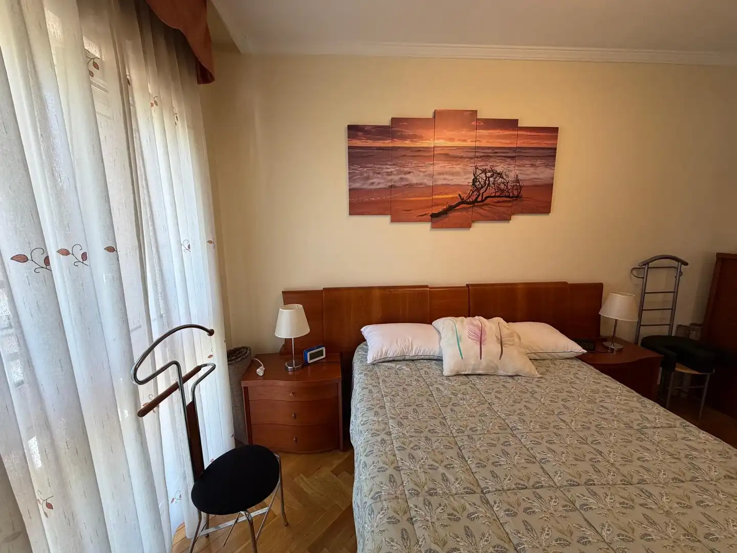Schlafzimmer von Wohnung zur Miete in Lugo mit Heizung, Parkett und Abstellraum