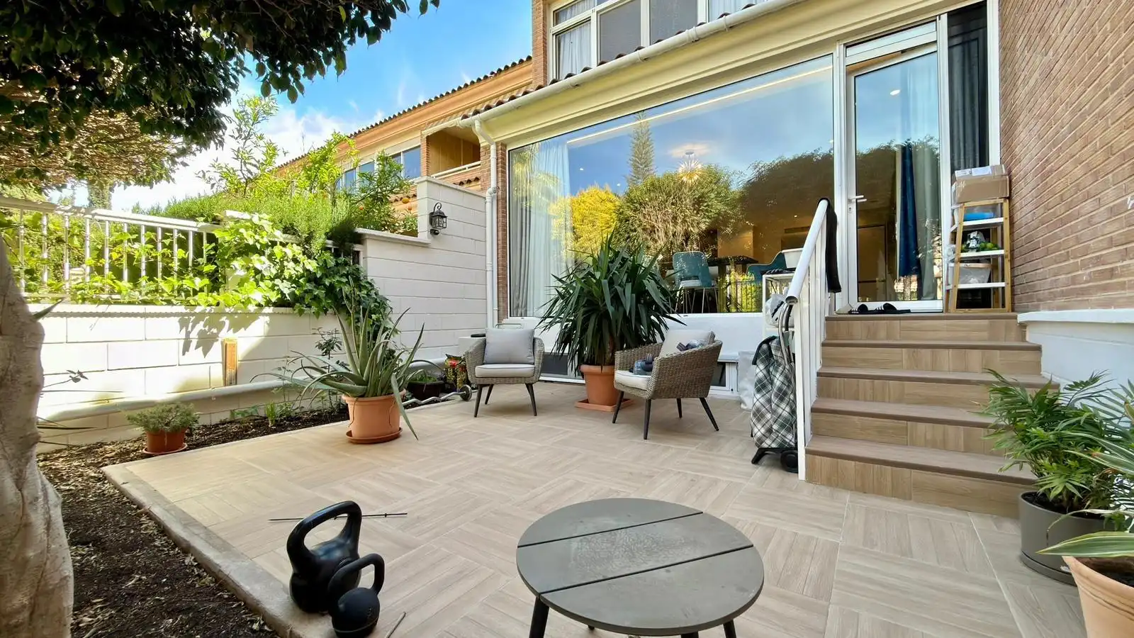 Terraza de Casa o chalet en venta en Alicante / Alacant con Aire acondicionado, Calefacción y Jardín privado