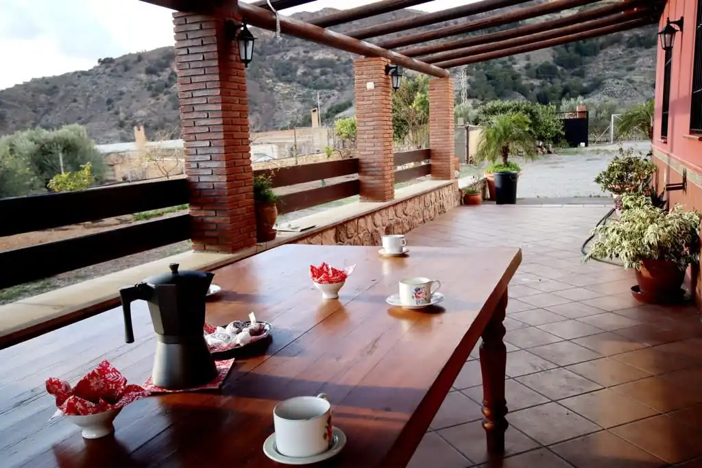 Terraza de Casa o chalet de alquiler en Vélez de Benaudalla con Jardín privado, Terraza y Piscina