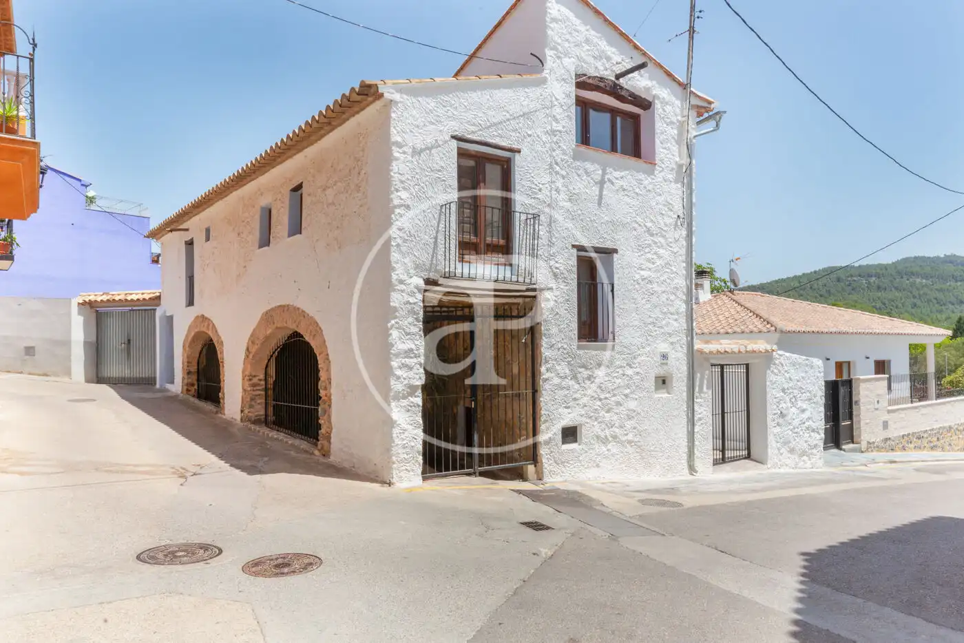 Vista exterior de Casa adosada en venda en Gaibiel amb Terrassa, Traster i Balcó