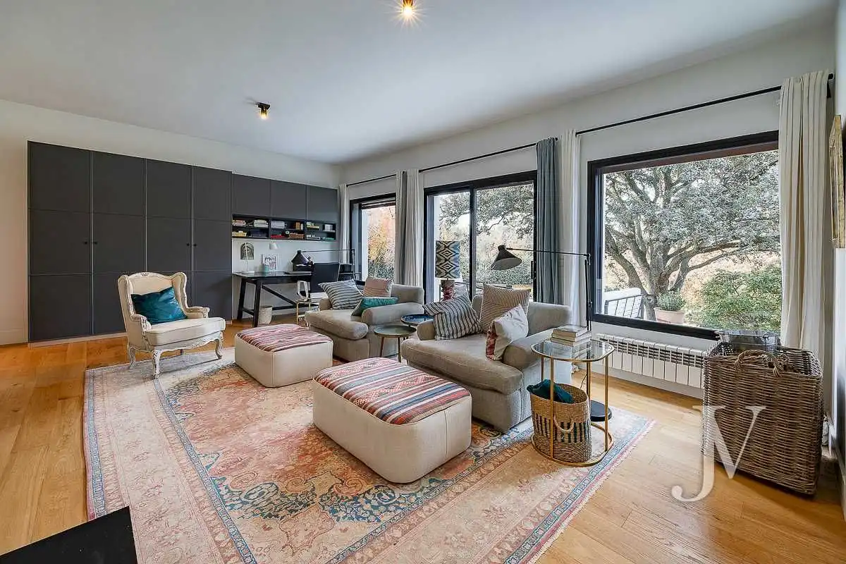 Sala de estar de Casa o chalet en venta en Ciudalcampo con Aire acondicionado, Calefacción y Jardín privado