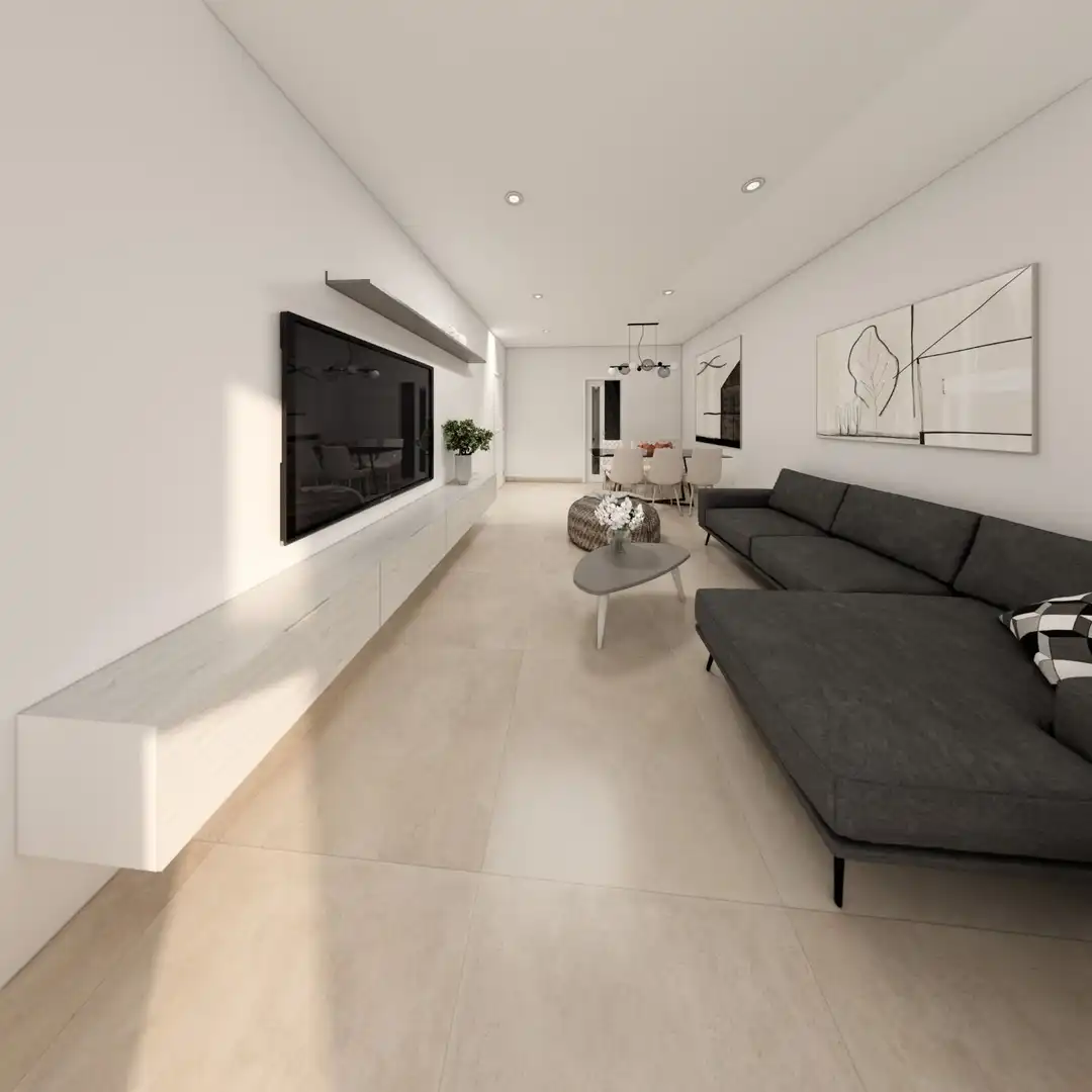 Sala de estar de Casa adosada en venta en El Ejido