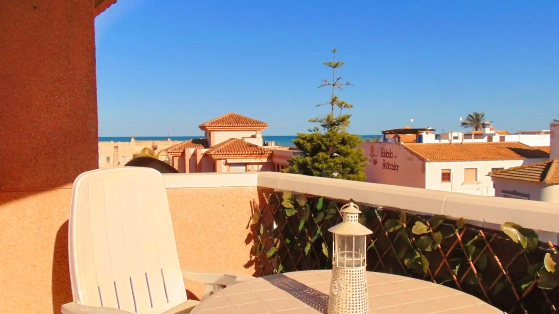 Terraza de Apartamento en venta en Pilar de la Horadada con Aire acondicionado, Calefacción y Amueblado