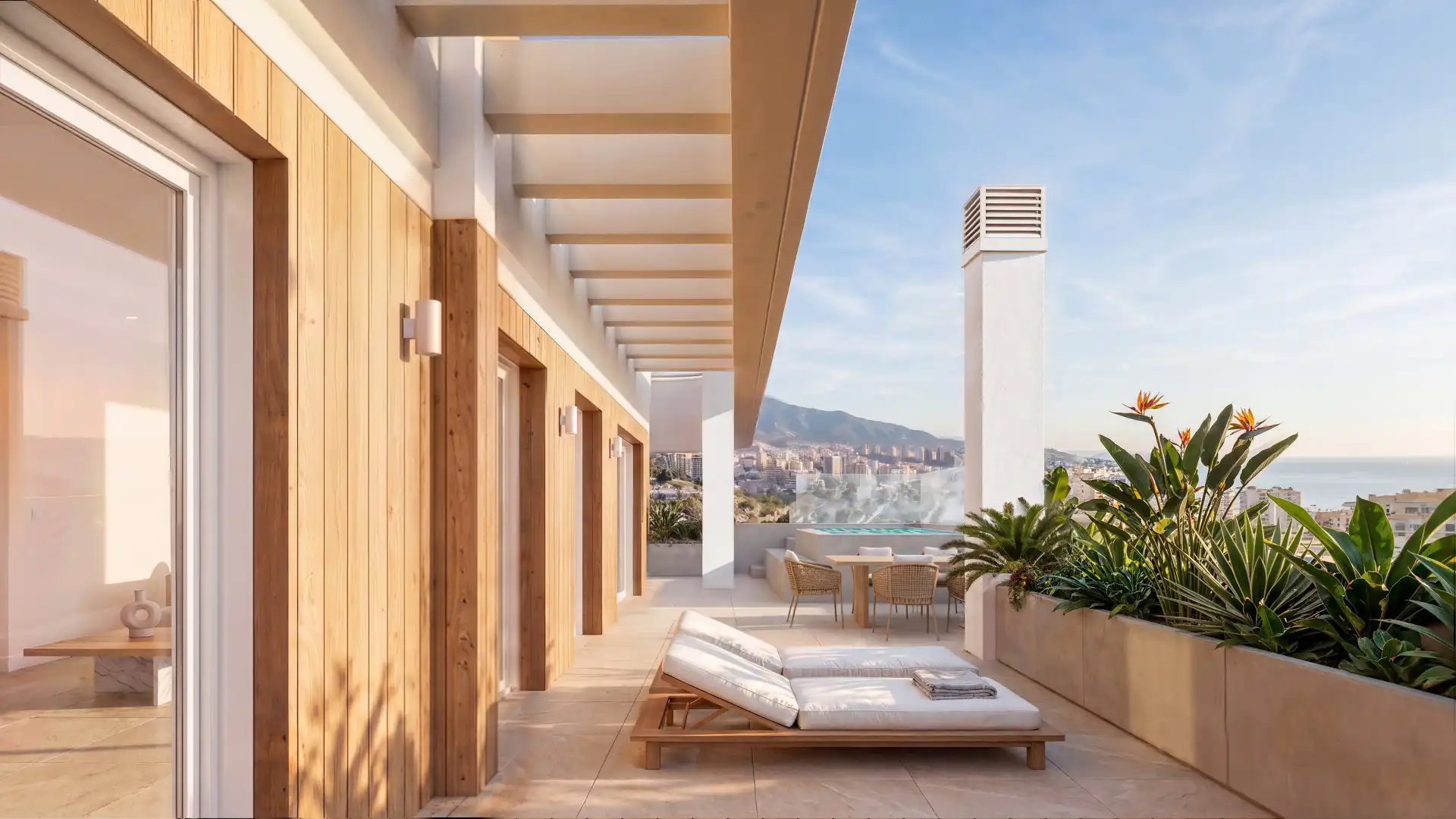 Terrace of Attic for sale in Torremolinos  with Air Conditioner, Terrace and Swimming Pool