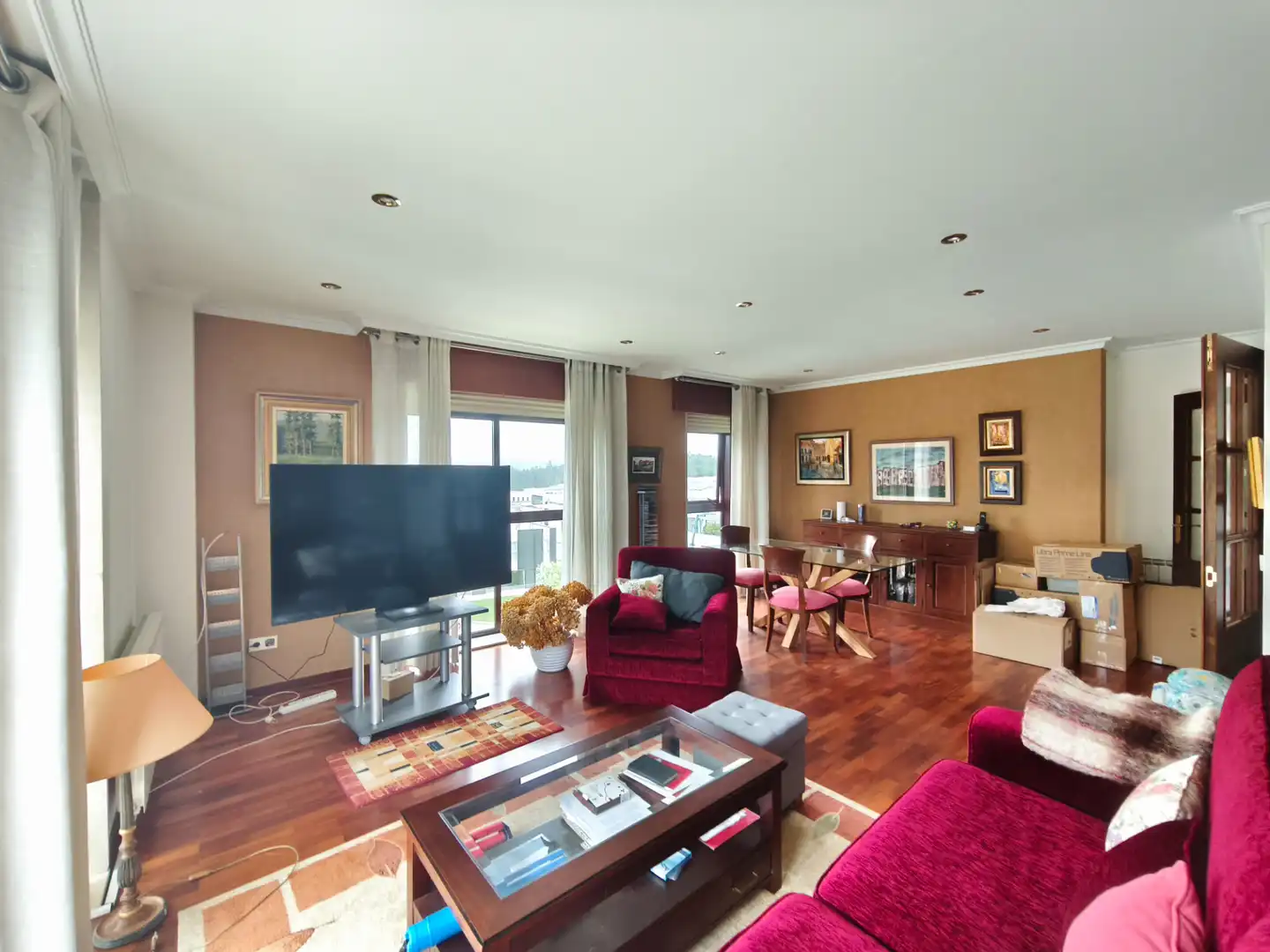 Sala de estar de Piso en venta en Ames con Calefacción, Terraza y Trastero