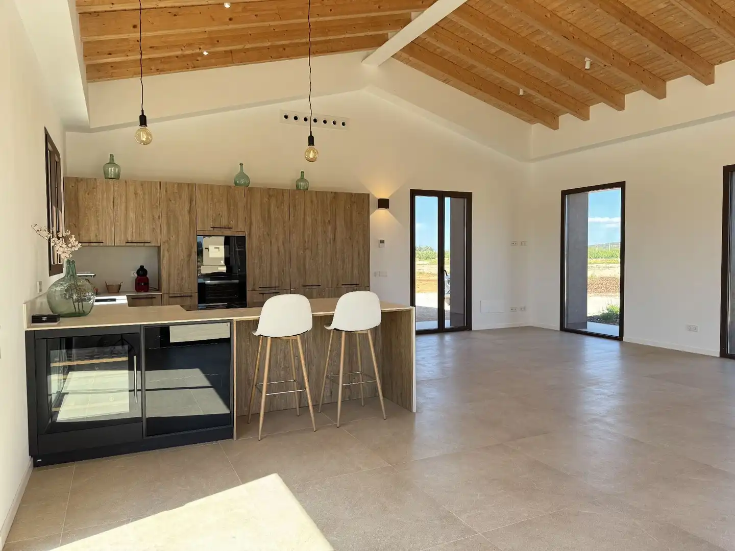 Küche von Country house zur Miete in Porreres mit Klimaanlage, Heizung und Terrasse