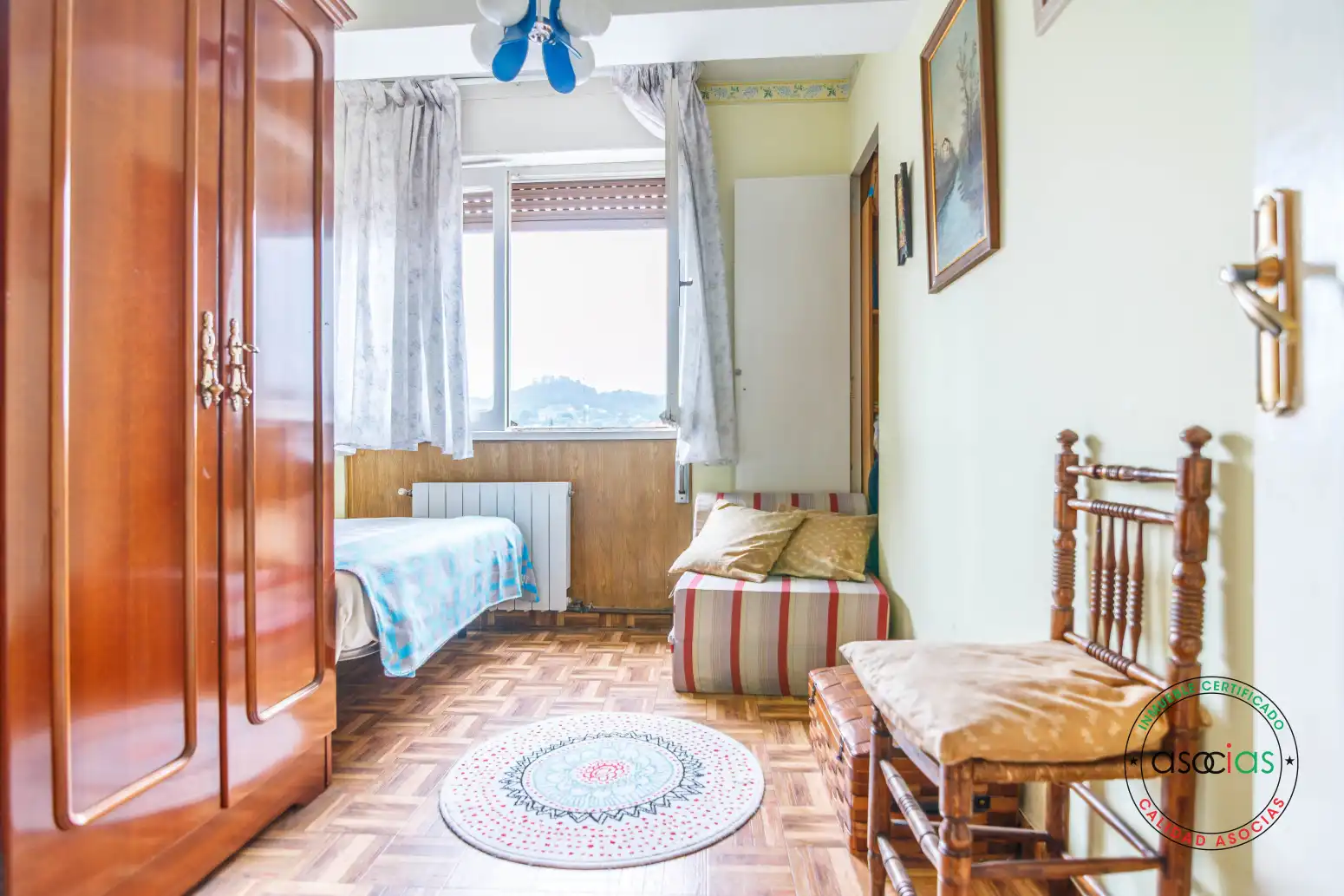 Bedroom of Flat for sale in Nava  with Heating and Balcony