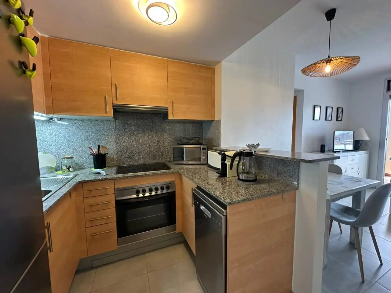 Cocina de Apartamento en venta en Roses con Aire acondicionado, Calefacción y Terraza
