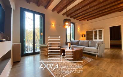 Living room of Flat to rent in  Barcelona Capital  with Air Conditioner, Terrace and Balcony