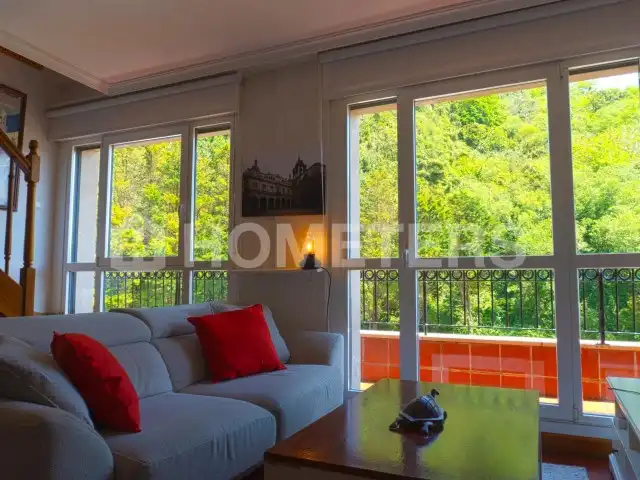 Sala d'estar de Dúplex en venda en Orio amb Terrassa i Balcó